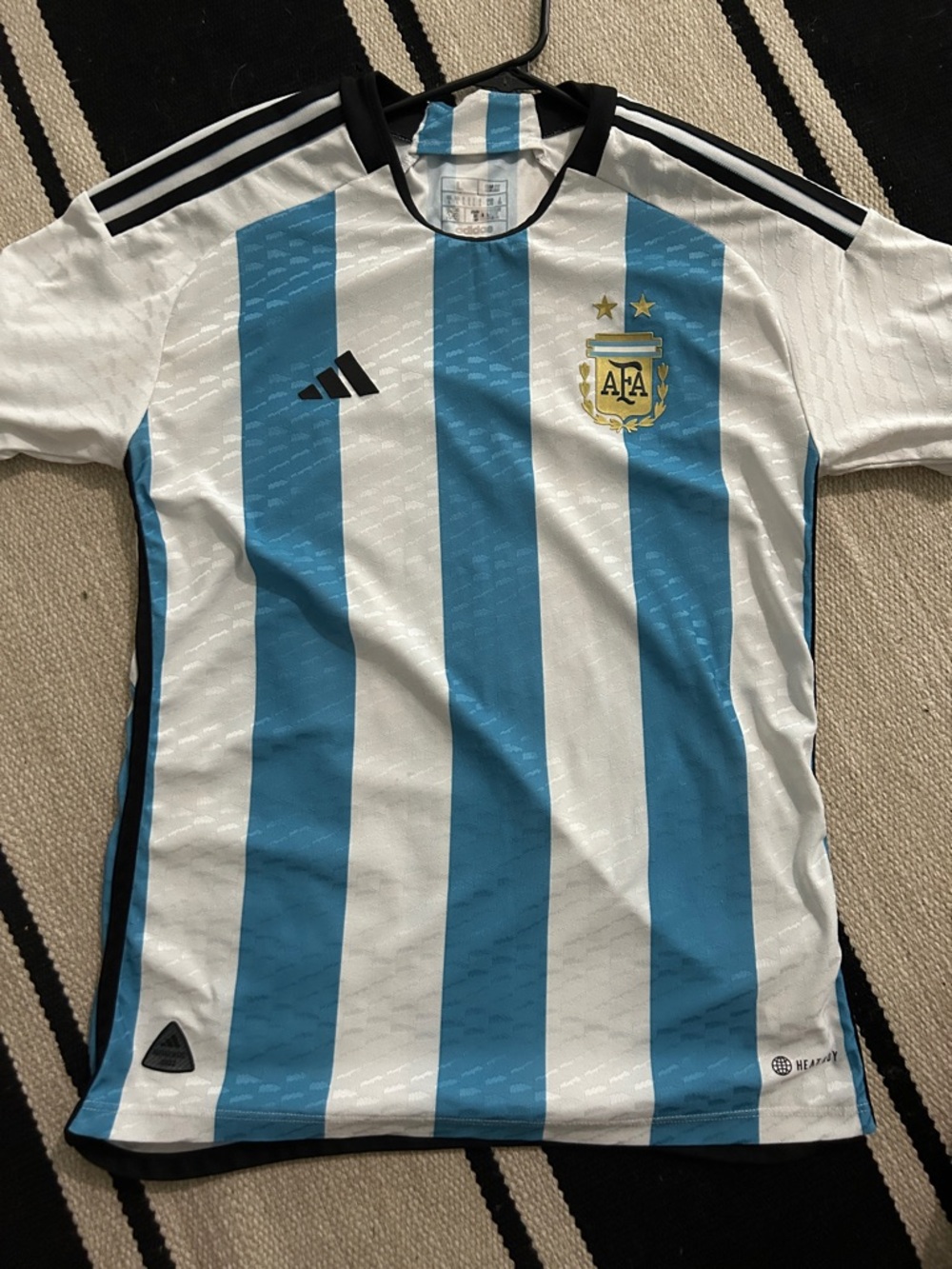 authentic Adidas Argentina 2022 World Cup home jersey.
